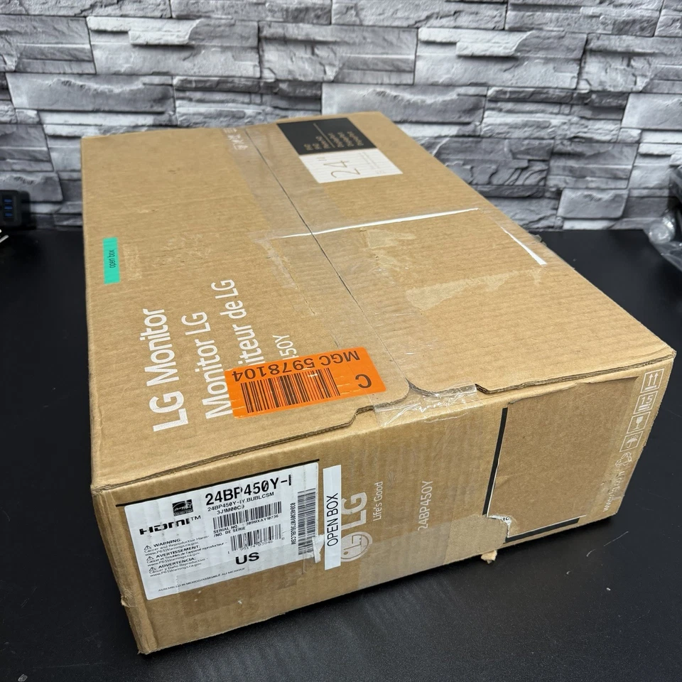 LG 24" IPS Monitor 1920x1080 HDMI DP 16:9 Full HD Display 24BP450Y-I - Image 3 of 3