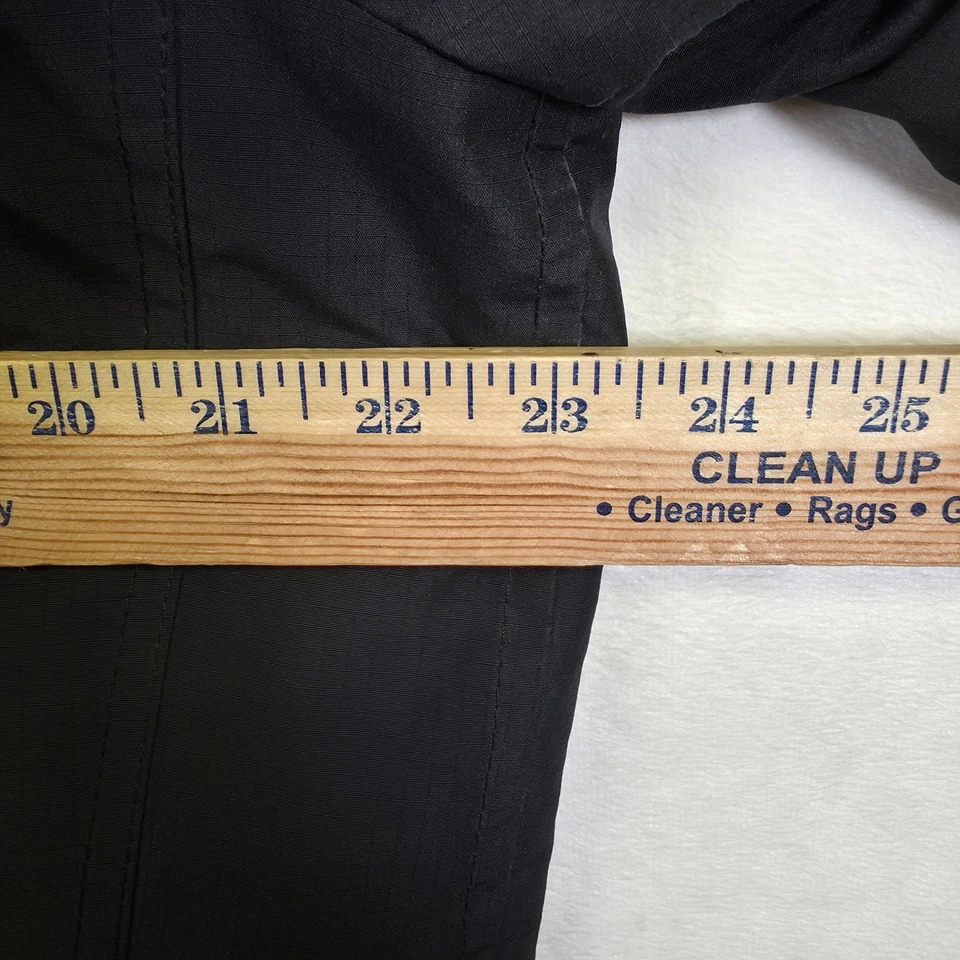 Parka Abercrombie Fitch Hombres S Negra Imitación Piel Aislada Exterior Chaqueta Puffer De Colección Foto 3 de 4