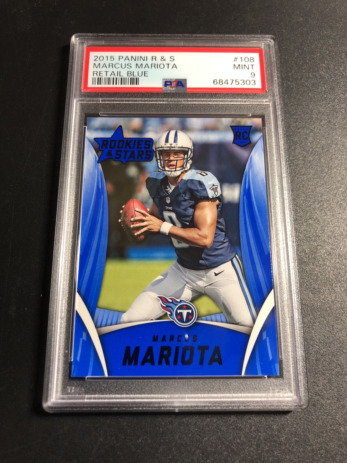 Marcus Mariota Panini Rookies & Stars #108 Retail Blue