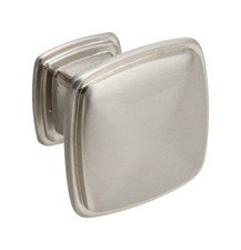 STG 1.26" Square Kitchen Cabinet Knob Handles Zinc Alloy w/ Screws