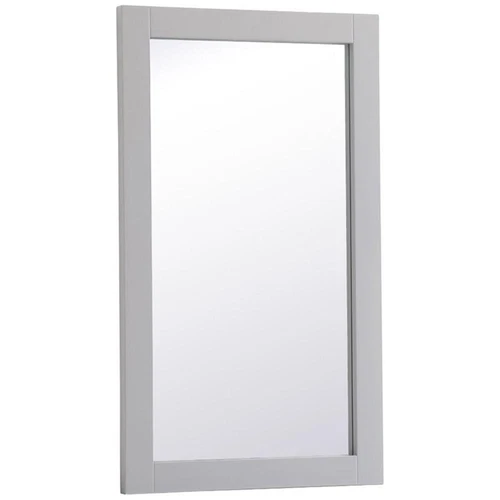 Elegant Decor Aqua 32" x 18" Wood Frame Bathroom Mirror in Gray - Picture 3 of 10