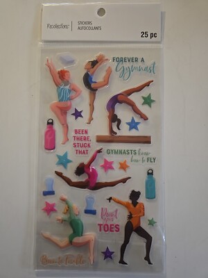 Recollections GYMNAST Scrapbooking Stickers 