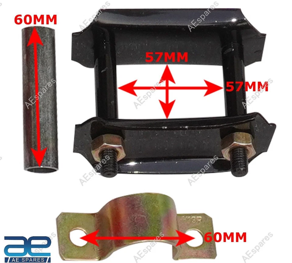 Complete Polyurethane Suspension Leaf Spring Bushing Kit For Suzuki Samurai ECs - Image 2 of 4