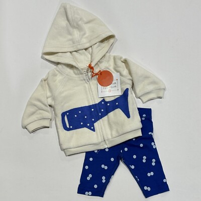 Baby Whale Print Hoodie & Bottom Set - Christian Robinson x Target NB