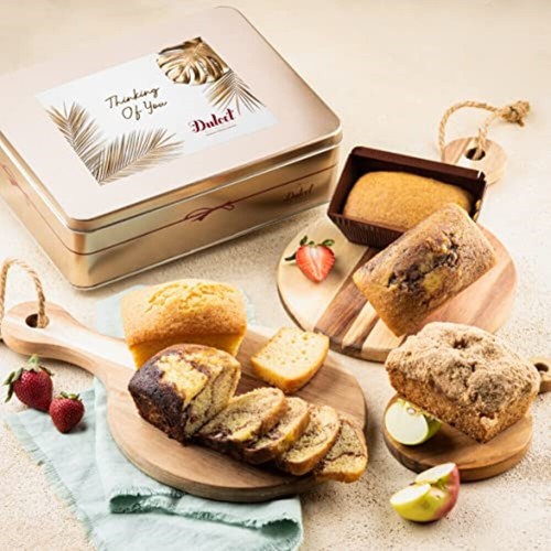 Dulcet Gift Baskets Fresh Baked Tea Cake Assortment in a Tin with Marble - Picture 23 of 23