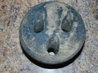 Antique 6.25 inch Ships Deadeye Block Pulley
