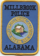 MILLBROOK ALABAMA AL POLICE PATCH