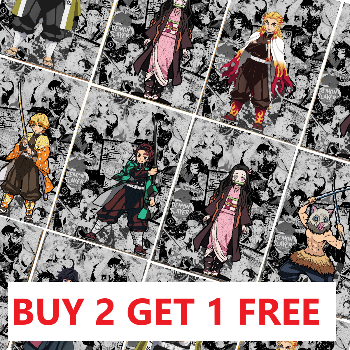 Demon Slayer Poster Anime Manga Art Print Wall Home Room Decor