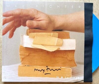 Max Richter  In A Landscape Hand Signed Limited Ed Double Blue Vinyl Autographed