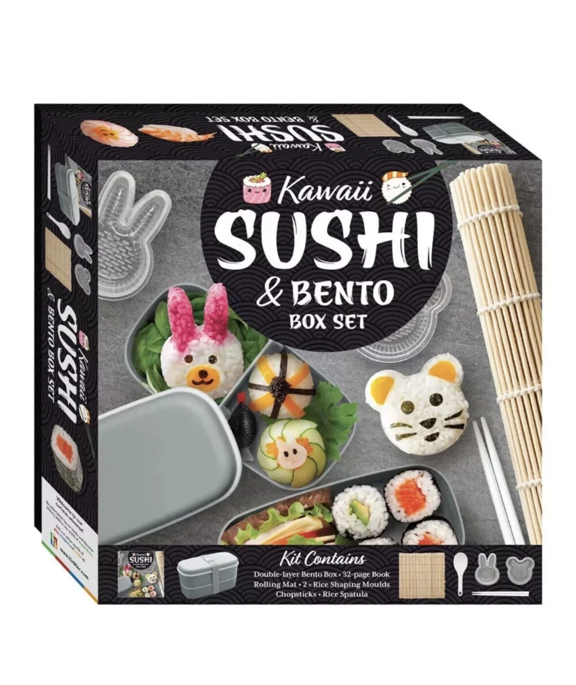 Kawaii Sushi & Bento Box Recipe Book and Making Kit Set Limited Edition RARE