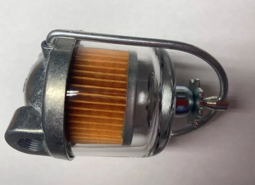 Filtro de combustible para tazón estilo vidrio Dodge Plymouth DeSoto Chrysler 1928-1962. Foto 4 de 4