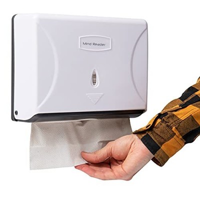 Paper Towel Dispenser Tri-Fold Towel Holder Restroom Wall Mount Bathroom 10.2...