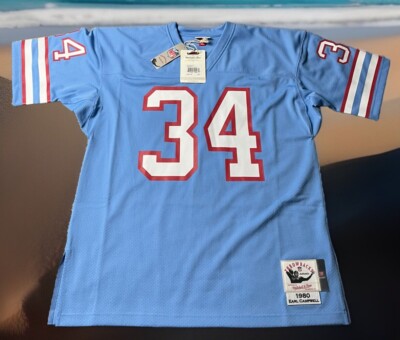 MITCHELL NESS AUTHENTIC EARL CAMPBELL XL HOUSTON OILERS JERSEY $300  RETAIL NWT