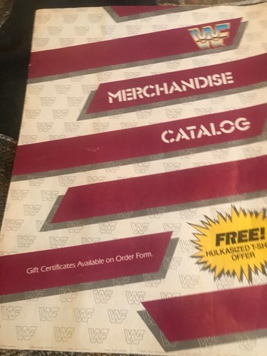pro wrestling/wwf merchandise catalog 