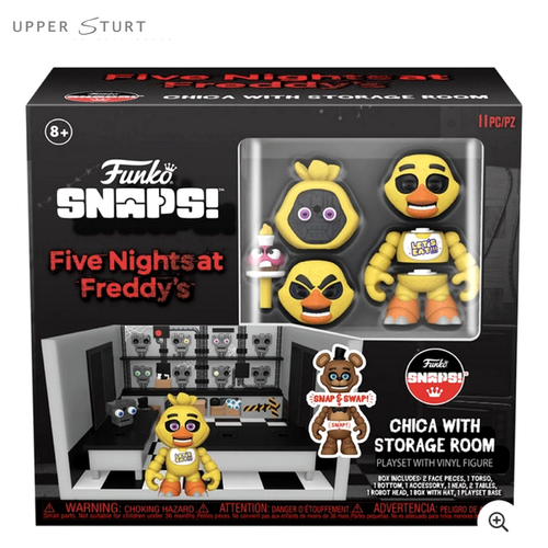 Five Night at Freddy's: Chica With Storage Room Snap Playset FNAF Snaps! - Picture 1 of 1