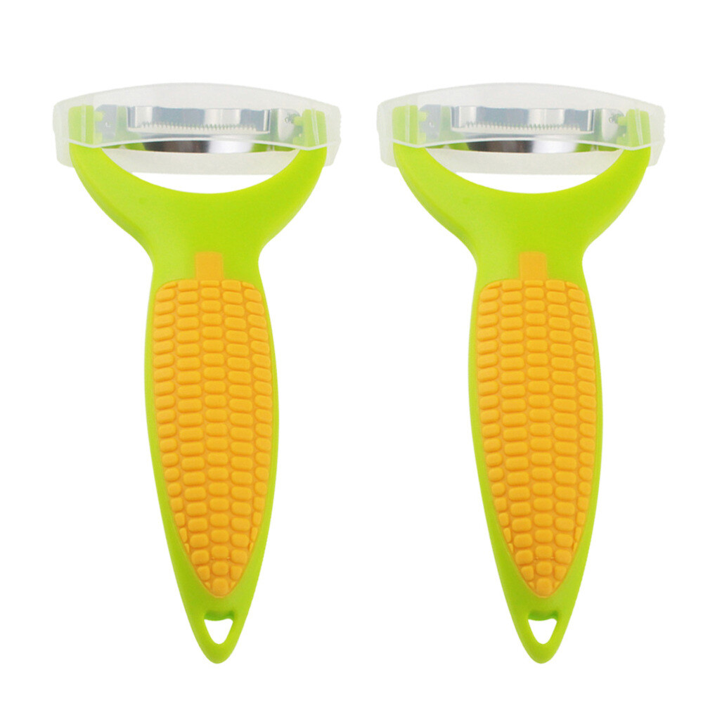 2 Pcs Peelers for Kitchen Corn Zipper Planer Electric Potato