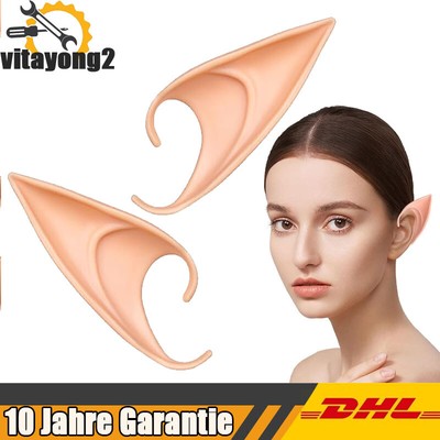 Weiche Latex Elfenohren Cosplay Zubehör Halloween Partydekorationen Zubehör