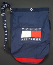Rare VTG TOMMY HILFIGER Spell Out Flag Patch Shoulder Bag 90s Missing Closure