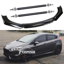 Front Bumper Lip Spoiler Splitter Body Kit For Ford Fiesta ST Mk5 MK7 MK7.5
