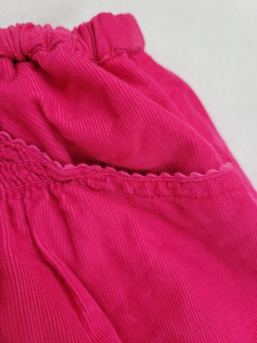 Mini Boden Size 11-12 pink corduroy smocked mini skirt with pockets - Picture 3 of 7