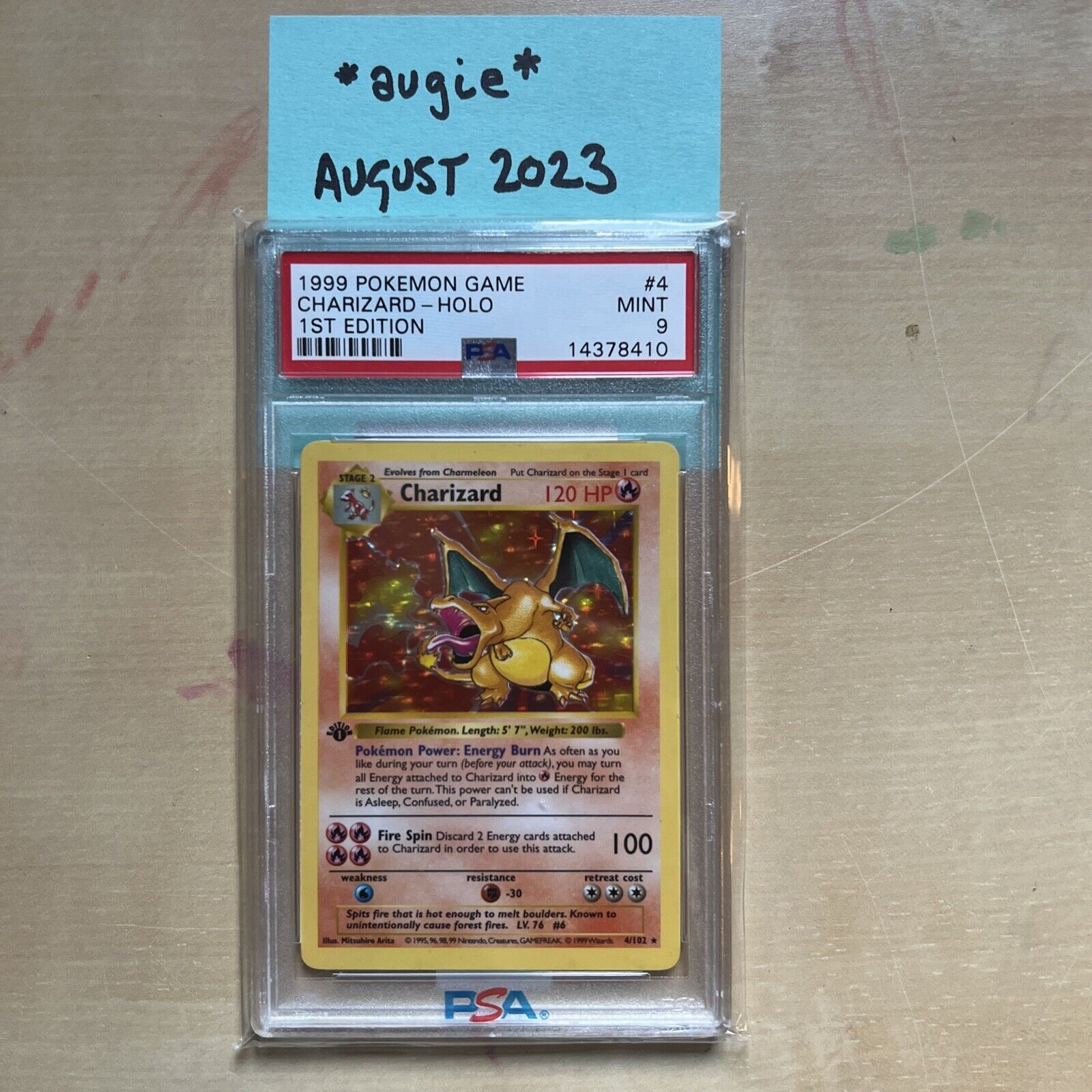 1999 Pokemon 1st Edition Base Set Charizard Holo 4/102 Graded