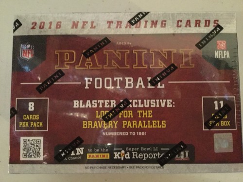 2016 PANINI  FOOTBALL BLISTER BOX FACT SEALD & 1 AUTO OR MEMORABILIA PER BOX….. - Picture 2 of 4