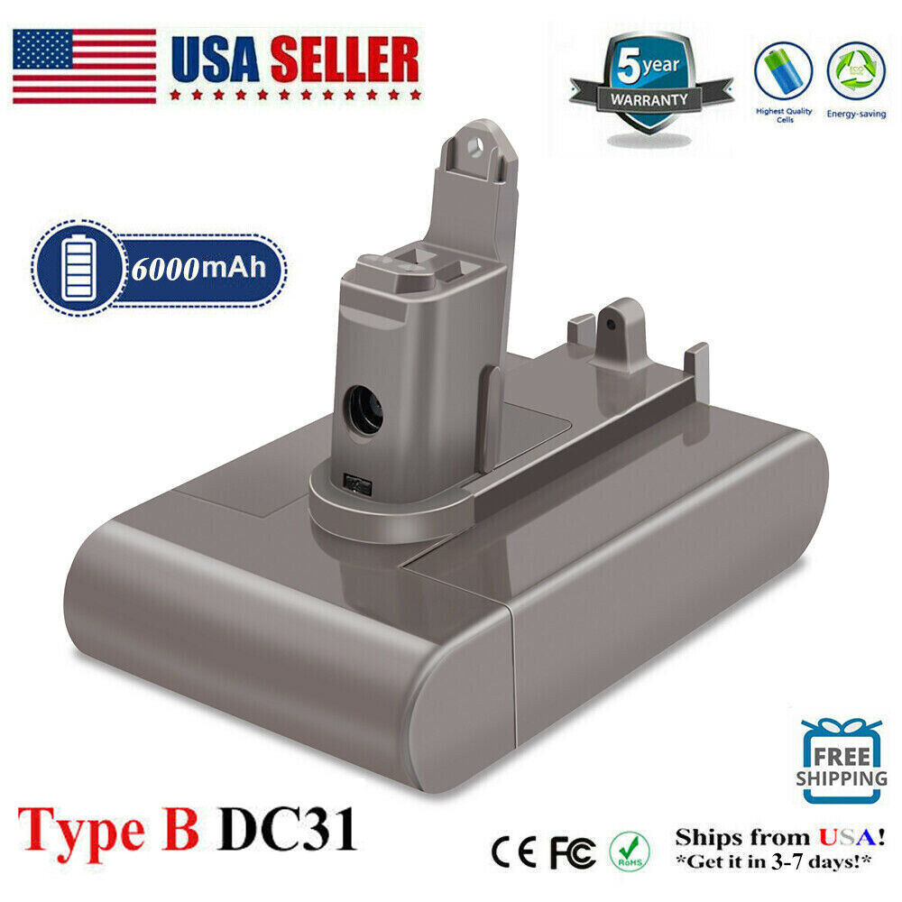 6000mAh Battery For Dyson DC31 DC35 DC44 Animal DC45 Type B DC56 DC57