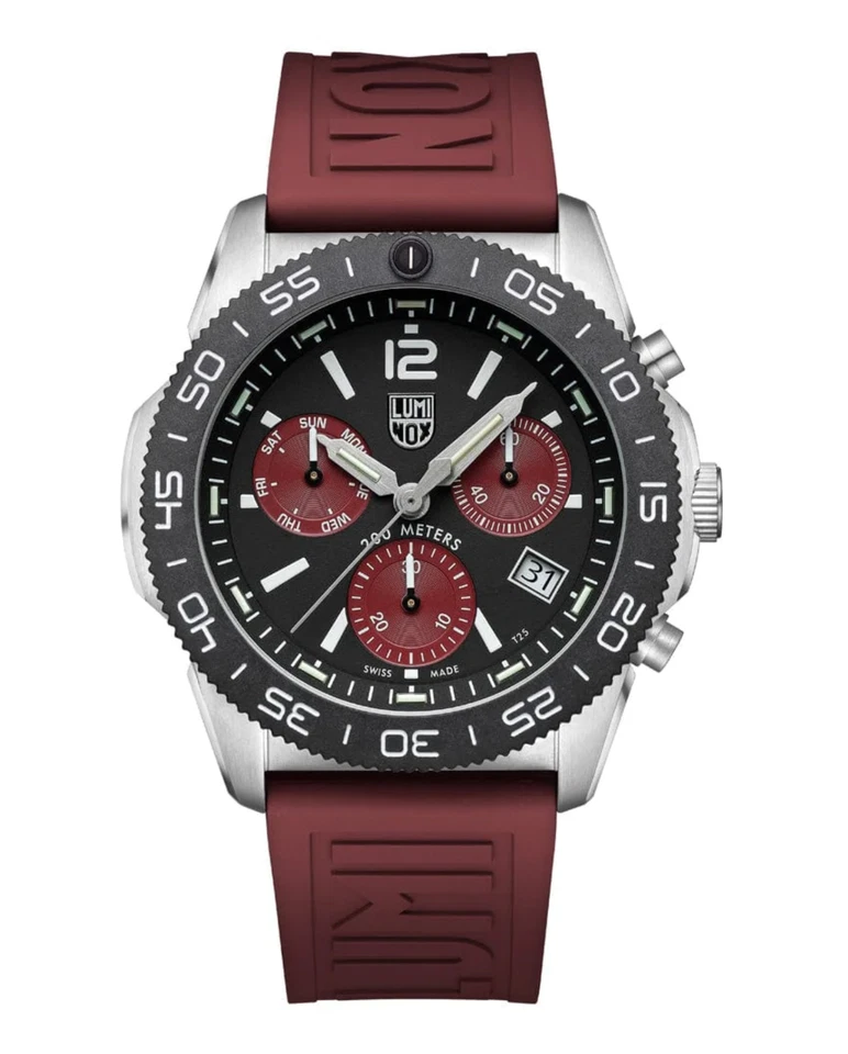 Luminox Pacific Diver XS.3155.1 Chrono 44 mm Rubber Steel Quartz Men's Watch