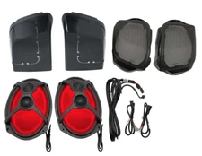 Memphis Audio MX14HDLIDKIT Harley Davidson OEM PlugnPlay 6x9 Saddle Bag Speakers
