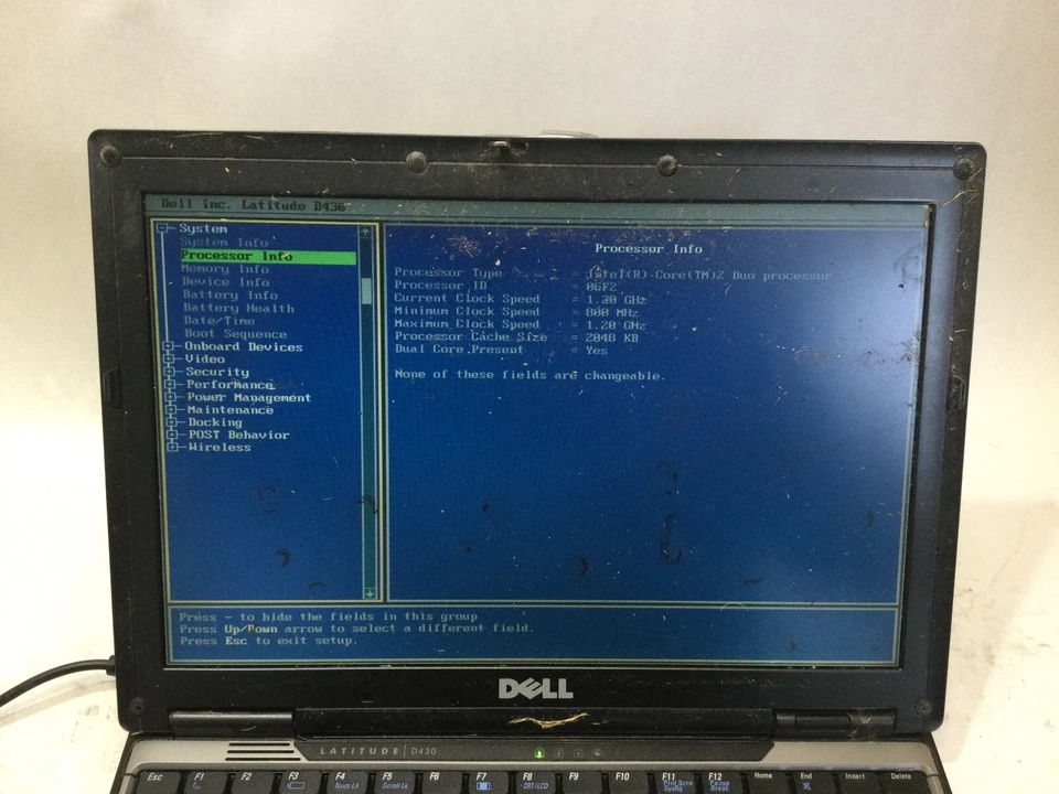 DELL LATITUDE D430 - INTEL CORE 2 DUO - 1GB RAM - BOOTS TO BIOS - READ DESC - BB - Image 4 of 4