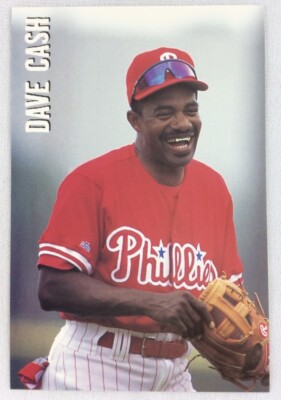 1996 Philadelphia Phillies Team Issue Photo Card-Dave Cash