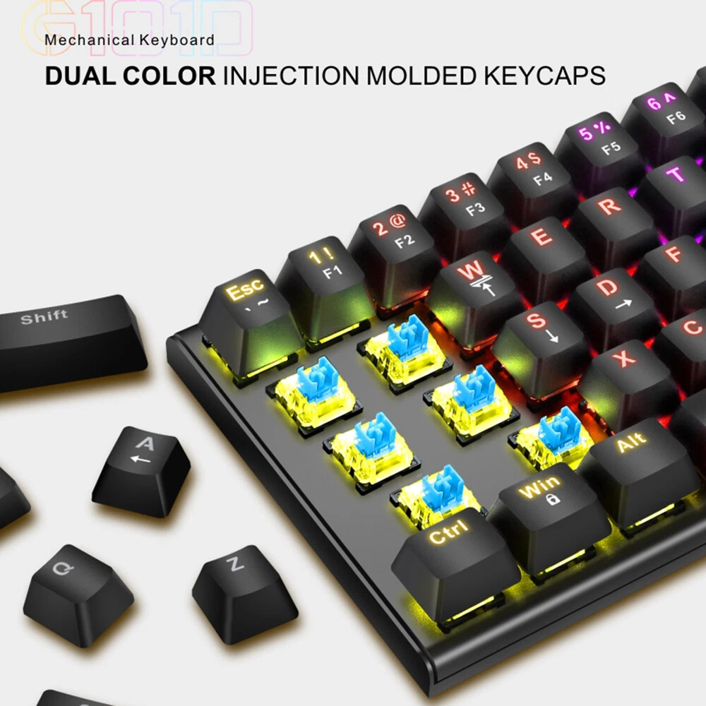 High-Quality Mechanical Gaming Keyboard 63 with Blue U2Y9 Switches