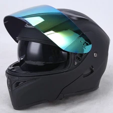 Full Face FlipUp Motorcycle Helmet Modular Integrated Motorbike Dual Visor DOT