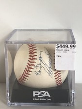 RAWLINGS BASEBALLS AUTOGRAPHED BY KEN GRIFFEY JR AND SR- PSA AO70049
