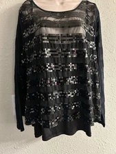 New 26/28 Lane Bryant sequin top #608*10