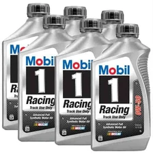 Mobil 1 104145 Racing Engine Oil 0W50 1 Quart Bottles Set of 6