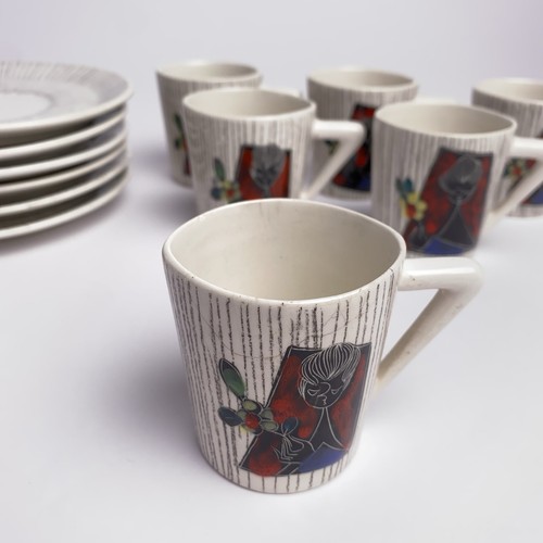 1960s 13 Piece Tea Set CEMAS Di Sesto Fiorentino Firenze Italy Mid Century - Picture 6 of 16