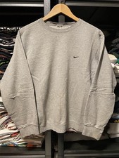 Vintage Y2K Nike Mini Swoosh Crewneck Sweatshirt Distressed No Tag Fits L/XL