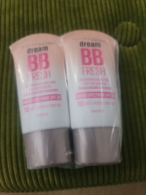 2x Maybelline Dream Fresh BB Cream 110 Light/Medium SPF 30 8-in-1 Skin Perfector