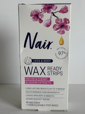 Nair Wax Ready Strips, Legs  Body 40 Count