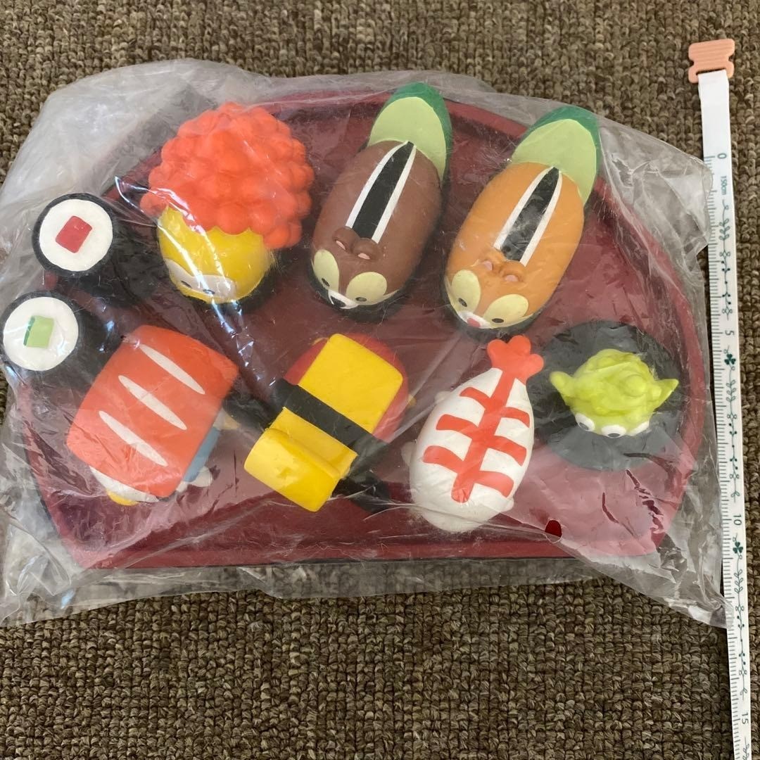Disney Store Japan Sushi Figure Set Mickey Friends Chip dale Alien