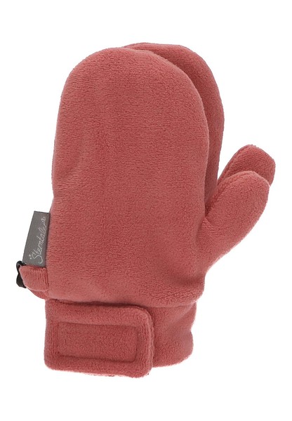 Baby FäUstlinge Unisex Winter Microfleece Rosa Klettverschluss Sterntaler 1-image