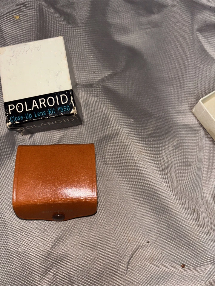 Kit de lentes de primer plano Polaroid #550 para modelo serie 110 - 3 con estuche de cuero - RARO Foto 2 de 4