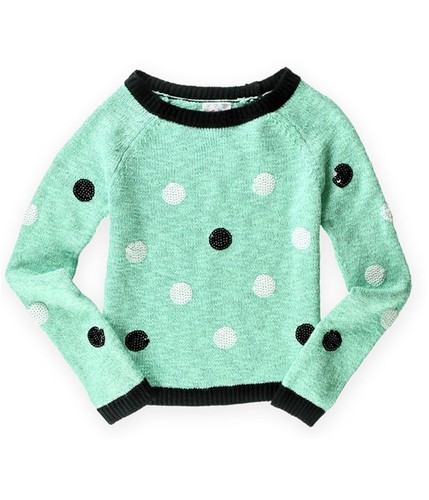 Justice Girls Polka Dot Sequin Knit Sweater
