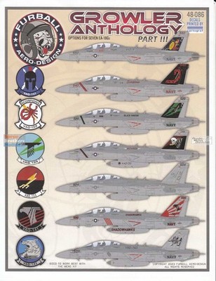 FUR48086 1:48 Furball Aero Design EA-18G Growler Anthology Part 3