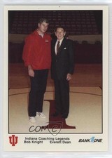 1987 Bank One Indiana Hoosiers Greats II Bob Knight Everett Dean #22 7sd