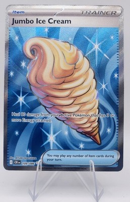 Pokémon TCG Jumbo Ice Cream 109/086 Chaos Rising Item Full Art