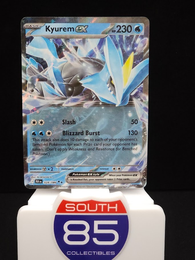 Kyurem ex BLK EN 028/086 Black Bolt Pokemon Card NM