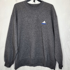Vintage Y2K Adidas Gray Crewneck Sweater Size XXL