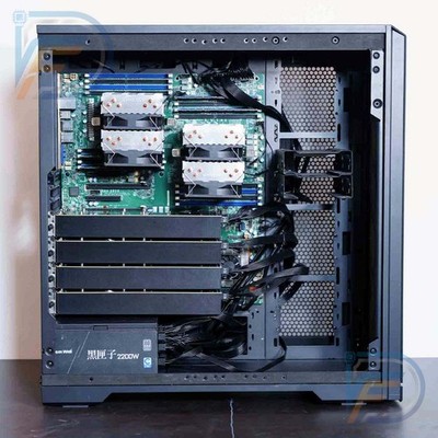 AI-Server mit 4× NVIDIA V100 32GB GPU, 128GB VRAM, 128GB RAM Dual CPU, 2200W